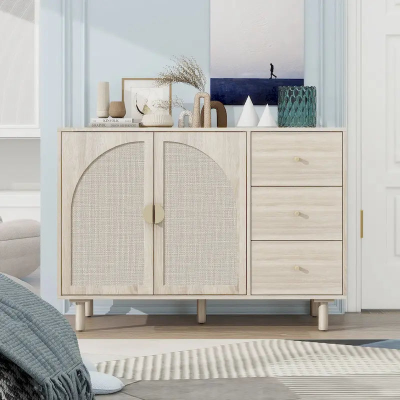 Armoire 2 portes 3 tiroirs