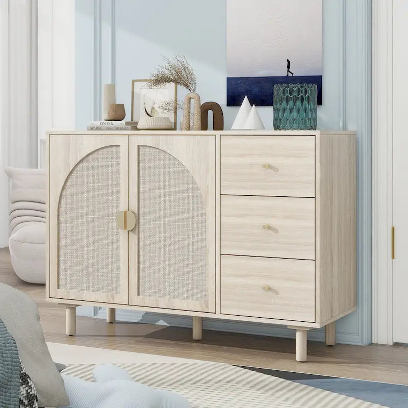 Armoire 2 portes 3 tiroirs