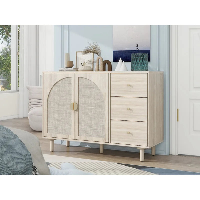 Armoire 2 portes 3 tiroirs