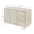 Armoire 2 portes 3 tiroirs