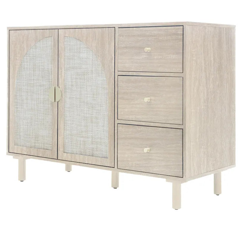 Armoire 2 portes 3 tiroirs