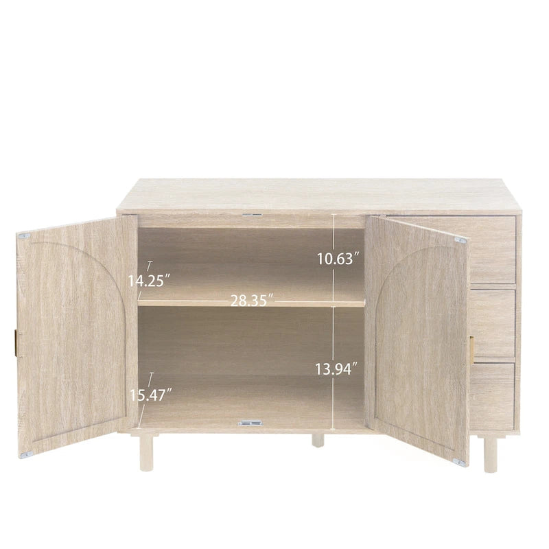 Armoire 2 portes 3 tiroirs
