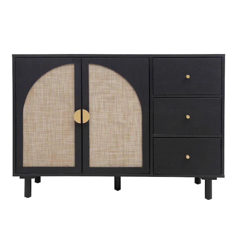 Armoire 2 portes 3 tiroirs