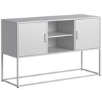 Buffet vaisselier - Pieds réglables, dispositif anti-basculement, poignée élégante, fermeture magnétique silencieuse et finition écologique