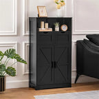Meuble bas avec 2 portes et 2 tiroirs – 29 P x 60 L x 108,5 H cm
