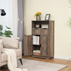 Meuble bas avec 2 portes et 2 tiroirs – 29 P x 60 L x 108,5 H cm