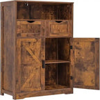 Meuble bas avec 2 portes et 2 tiroirs – 29 P x 60 L x 108,5 H cm