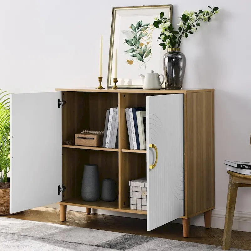 Armoire de rangement moderne et confortable avec étagères réglables