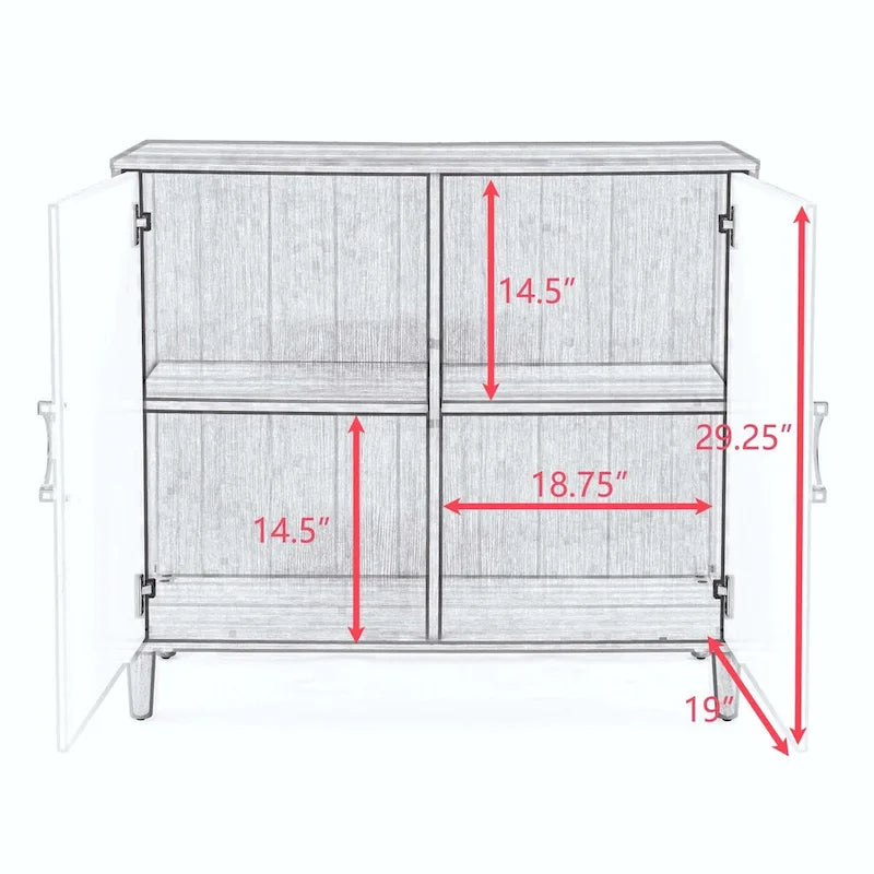 Armoire de rangement moderne et confortable avec étagères réglables