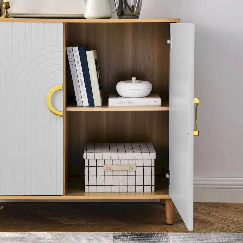 Armoire de rangement moderne et confortable avec étagères réglables
