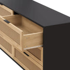 RR 59.066-Meuble de rangement en rotin à tiroirs