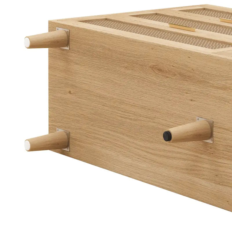 RR 59.066-Meuble de rangement en rotin à tiroirs