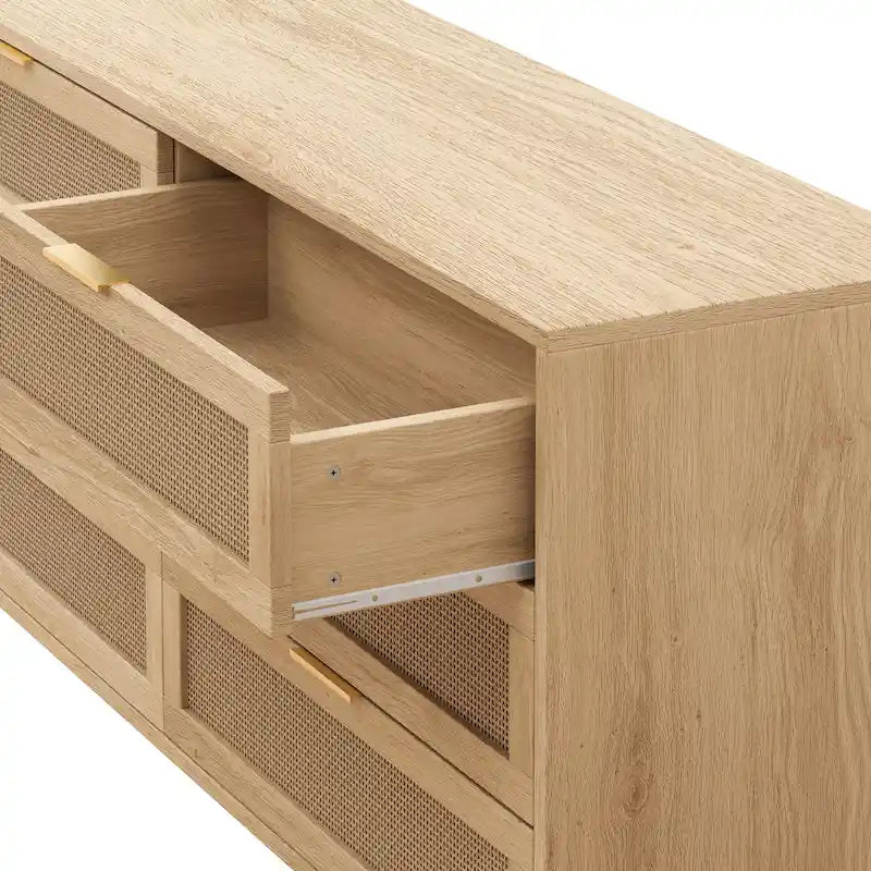 RR 59.066-Meuble de rangement en rotin à tiroirs