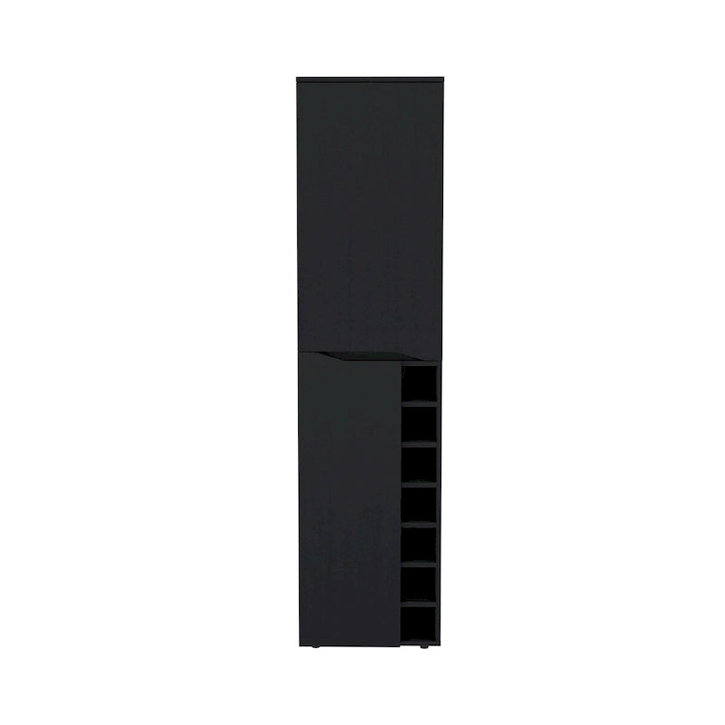 Armoire haute pour salon, appartement, chambre, noire