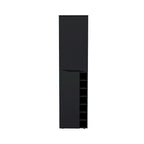 Armoire haute pour salon, appartement, chambre, noire