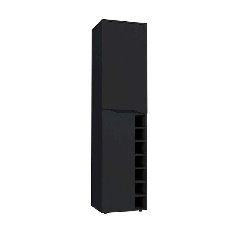 Armoire haute pour salon, appartement, chambre, noire