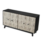 Buffet Vintage 4 Portes de 152 cm, Meuble de Rangement Autonome