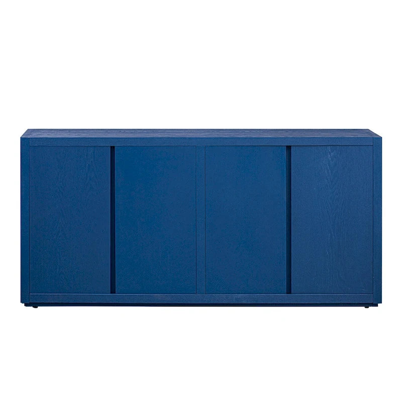 63 Meuble Buffet Quatre Portes avec Étagères Réglables pour Couloir Entrée Salon