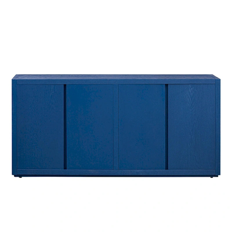 63 Meuble Buffet Quatre Portes avec Étagères Réglables pour Couloir Entrée Salon