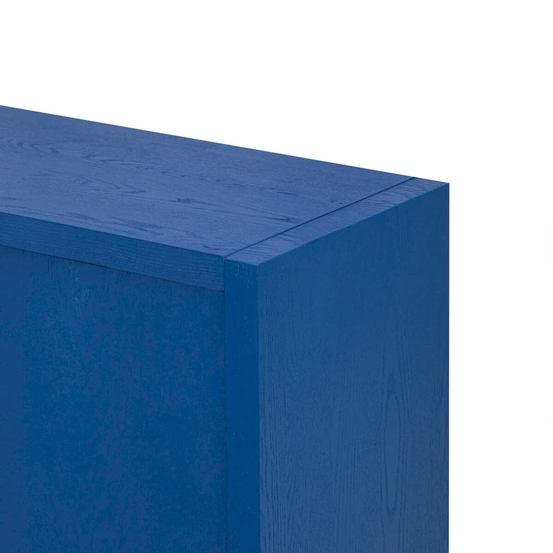 63 Meuble Buffet Quatre Portes avec Étagères Réglables pour Couloir Entrée Salon