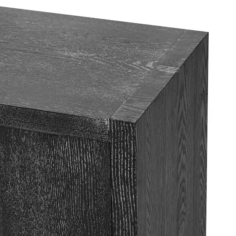 63 Meuble Buffet Quatre Portes avec Étagères Réglables pour Couloir Entrée Salon
