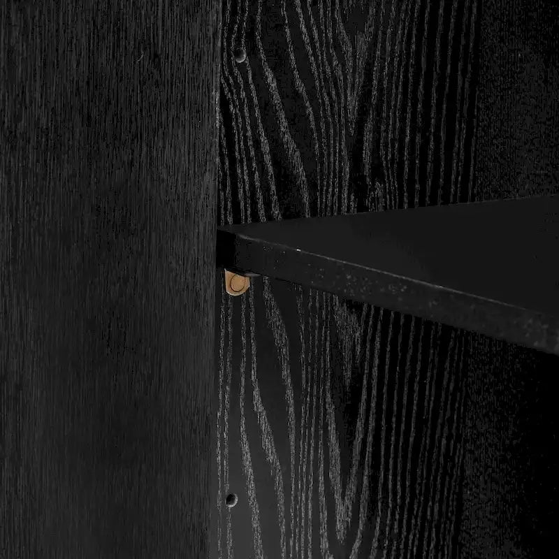 63 Meuble Buffet Quatre Portes avec Étagères Réglables pour Couloir Entrée Salon