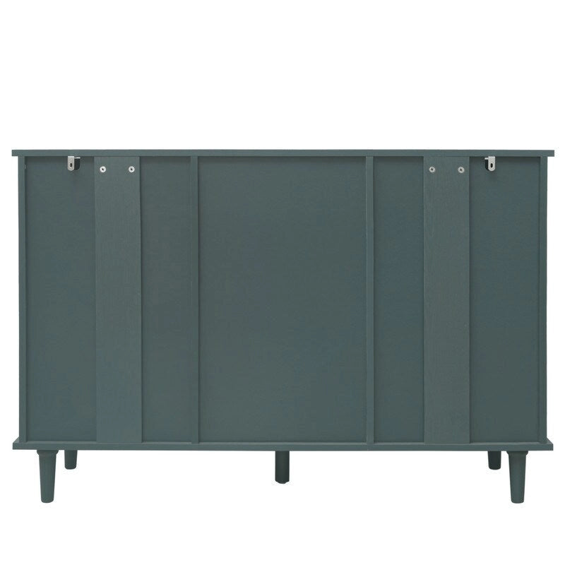 Meuble de rangement 2 portes et 3 tiroirs, meuble américain, convient pour chambre à coucher, salon, bureau