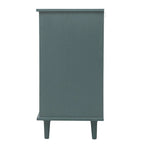 Meuble de rangement 2 portes et 3 tiroirs, meuble américain, convient pour chambre à coucher, salon, bureau