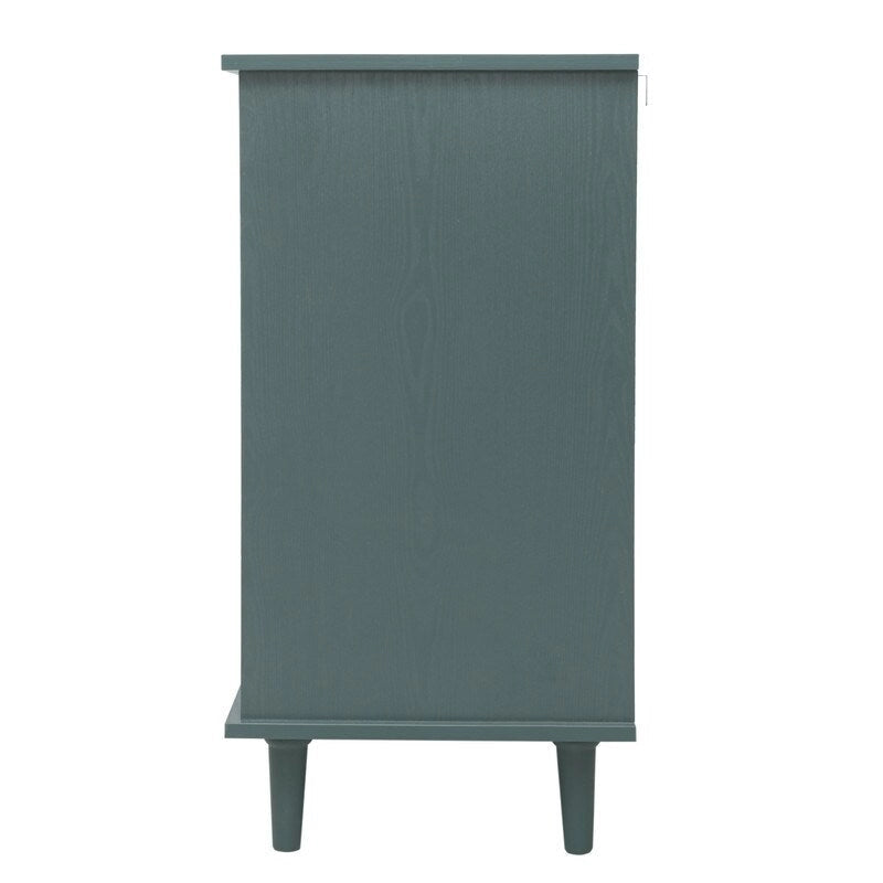 Meuble de rangement 2 portes et 3 tiroirs, meuble américain, convient pour chambre à coucher, salon, bureau