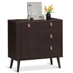 Buffet 3 tiroirs vitrine de rangement