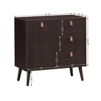 Buffet 3 tiroirs vitrine de rangement