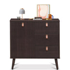 Buffet 3 tiroirs vitrine de rangement