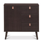 Buffet 3 tiroirs vitrine de rangement