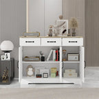 Meuble de Rangement Buffet de Ferme avec 3 Tiroirs et 3 Portes