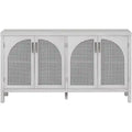 Grand buffet/bahut 60 portes en rotin artificiel avec grand espace de rangement