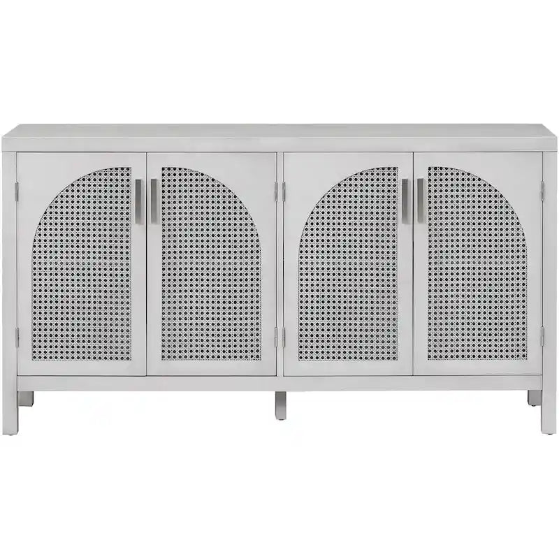 Grand buffet/bahut 60 portes en rotin artificiel avec grand espace de rangement