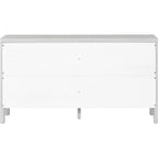 Grand buffet/bahut 60 portes en rotin artificiel avec grand espace de rangement