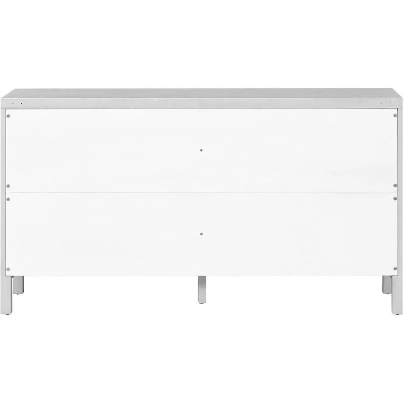 Grand buffet/bahut 60 portes en rotin artificiel avec grand espace de rangement