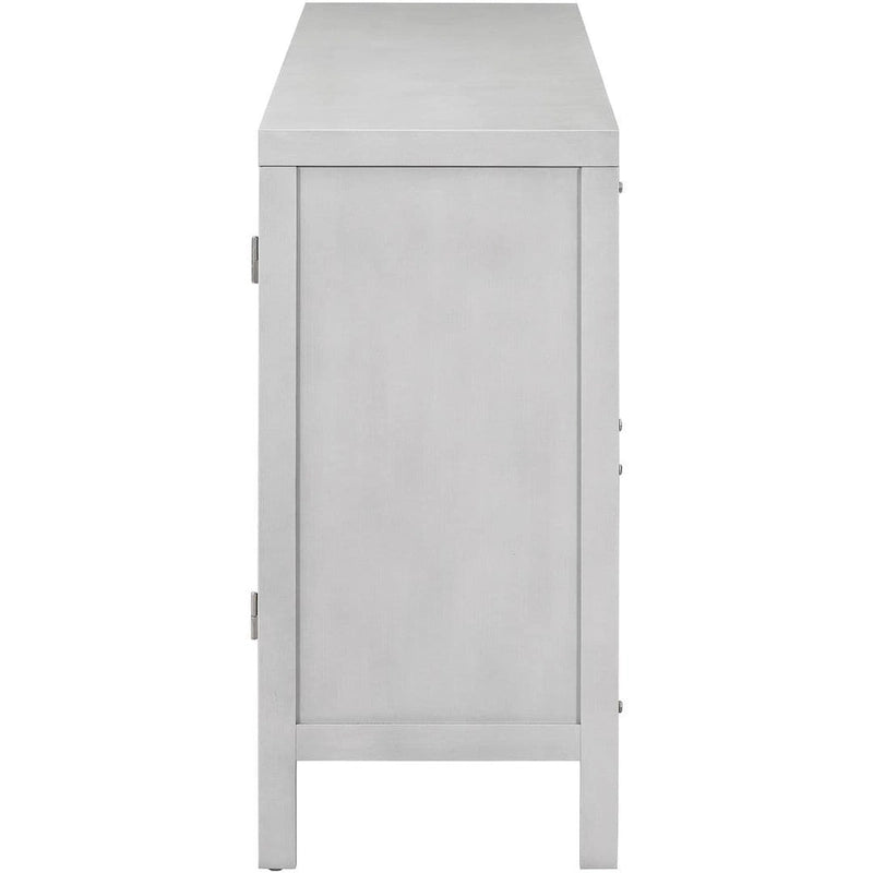 Grand buffet/bahut 60 portes en rotin artificiel avec grand espace de rangement