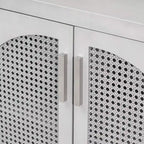 Grand buffet/bahut 60 portes en rotin artificiel avec grand espace de rangement