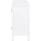Grand buffet/bahut 60 portes en rotin artificiel avec grand espace de rangement