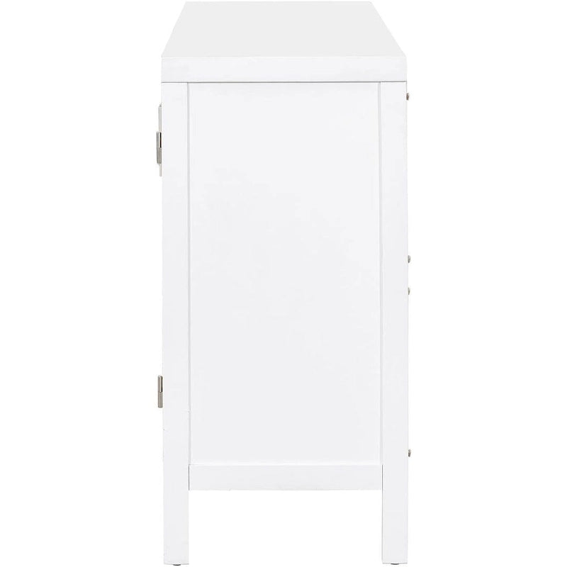 Grand buffet/bahut 60 portes en rotin artificiel avec grand espace de rangement