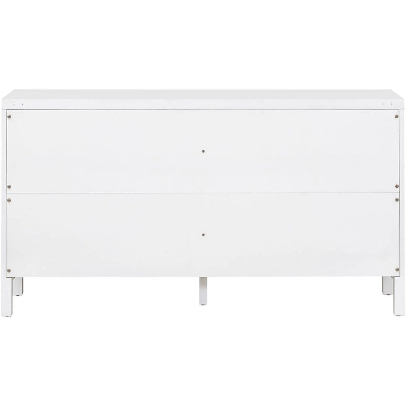 Grand buffet/bahut 60 portes en rotin artificiel avec grand espace de rangement