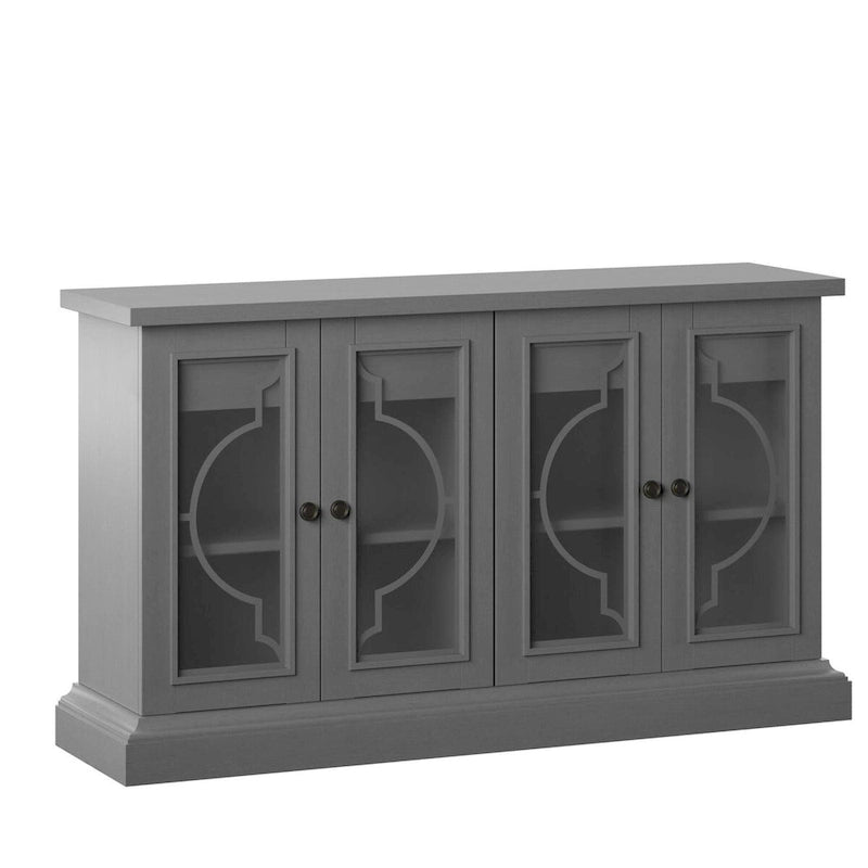 Buffet avec portes en verre dépoli