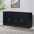 Élégant buffet en bois, dessus avec autocollants imitation marbre
