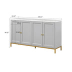 Élégant buffet en bois, dessus avec autocollants imitation marbre