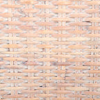 Lot de 2 chaises de salle à manger en osier naturel 48L x 56P x 104H cm, style bohème côtier