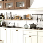 Wallniture Ponza, étagères murales en bois 43 cm de long et 11,4 cm de profondeur, étagère pour cuisine