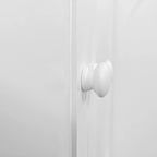 Meuble de rangement fonctionnel à 4 portes avec intaglio et pieds en pin