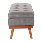 Banc de rangement mi-siècle Katheryn en cuir reconstitué